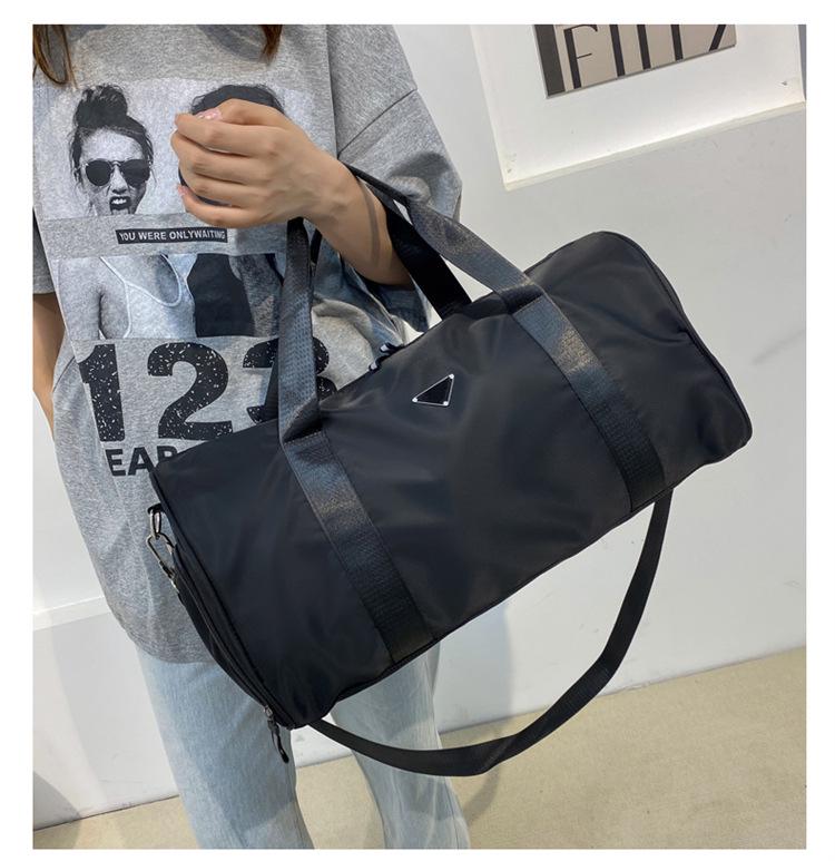 Large Capacity Nylon Travel Bag with Wet/Dry Separation for Sports & Yoga