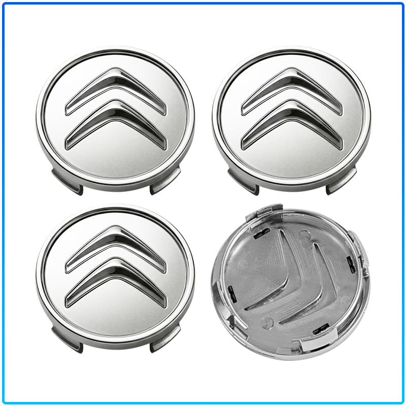 4Pcs 60MM Car Wheel Center Hub Caps Replacement Wheel Hub Emblem For Citroen C1 C2 C3 C4 C5 C6 C8 C4L DS3 DS4 DS5 LS DS6 Picasso