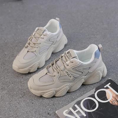 Женская обувь 2024 года, летняя новая сетчатая дышащая спортивная обувь, женская нескользящая сетчатая удобная спортивная легкая повседневная обувь на платформе