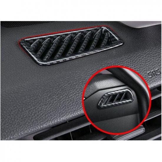 For Toyota RAV4 - Carbon Fiber Dashboard Side Outlet Vent Cover Trim 4x