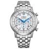 Серия Eco-Drive 50м Водонепроницаемые Вкусовые Солнечные Кварцевые Стальной Ремешок 42мм Мужские Часы Белый Циферблат CA4630-53A