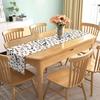 Nepnuser Linen Musical Notes Table Runner Music Event Birthday Party Wedding Decoration Farmhouse Home Dining Room Kitchen Table Decor (13" x 72")