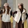 Autumn and winter new loose hooded cotton vest women loose young mother girlfriends cotton vest jacket