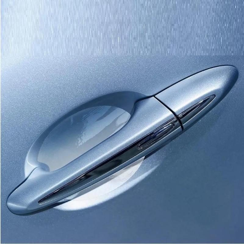 8 шт./компл. Универсальные наклейки для защиты от царапин на чашки ручек дверей автомобиля, прозрачная защита от столкновений для ручек автомобиля