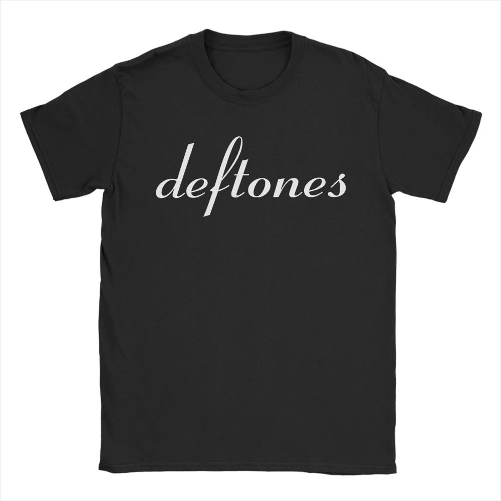 Deftones Band Logo Black Cotton T-shirt