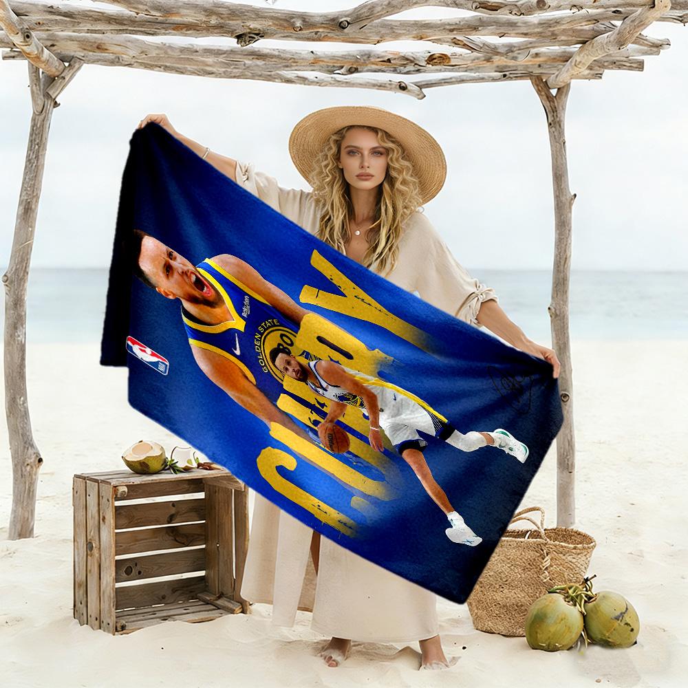 Golden State Warriors Curry Dynasty Beach Towel High Absorbency & Quick-Dry Comfortable Lightweight