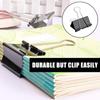 12 шт. зажимов для бумаги, складные зажимы 25 мм/32 мм/41 мм/51 мм, складные зажимы, зажимы для денег, писчие скрепки для школы