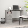 VidaXL Desk with Drawers Concrete Grey 102x50x76 Cm Engineered Wood 823036