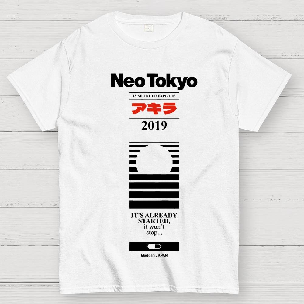 Neo Tokyo 2019 100% Cotton Summer Casual Cool Loose T-Shirt