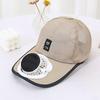 Solar Fan Baseball Cap | USB Rechargeable 600mAh | Breathable Mesh | Adjustable Sun Hat for Outdoor Summer Use