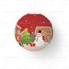 Hanging Lantern Paper Ball Christmas Festival Decoration Accessories Santa Xmas Gift Craft Decor Christmas Tree