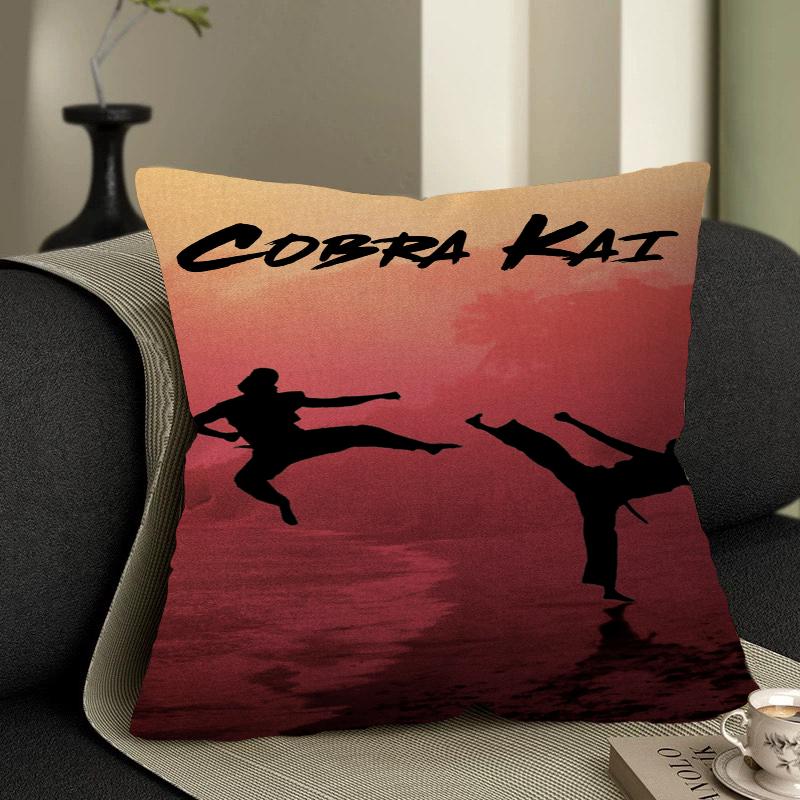 Action Tv C-Cobra K-Kai Наволочка-подушка с принтом C-Cobra K-Kai Для дивана автомобиля Рождественский подарок 40x40 см 45x45 см