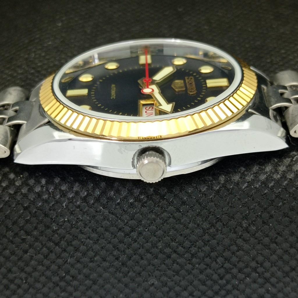 ВОССТАНОВЛЕННЫЕ ВИНТАЖНЫЕ SEIKO ПРОЗРАЧНАЯ ЗАДНЯЯ ЧАСТЬ ЯПОНИЯ МУЖСКИЕ АВТОМАТИЧЕСКИЕ ЧАСЫ a304930-9