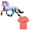 Colors Horse Animal Patch Clothes Stickers New Design Thermal Transfer Diy Hot Tear Applique