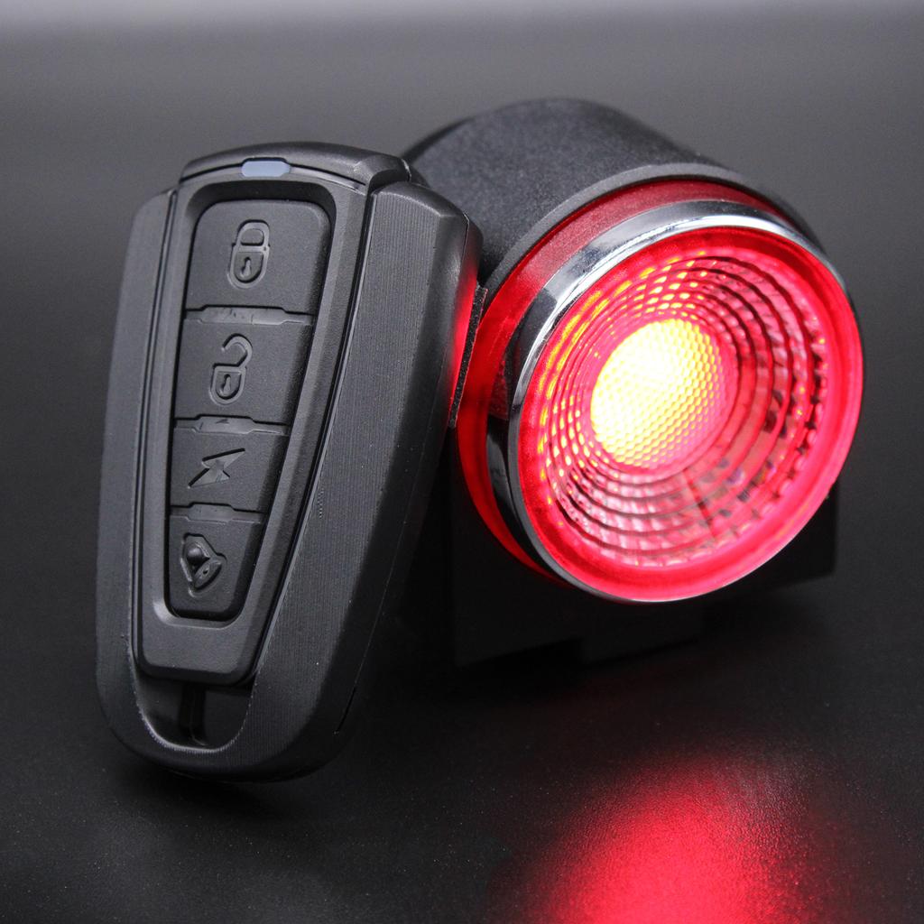 Anti-theft Bike Alarm Rear Light Wireless Remote Control Bicycle Taillight Waterproof Smart Cycling
