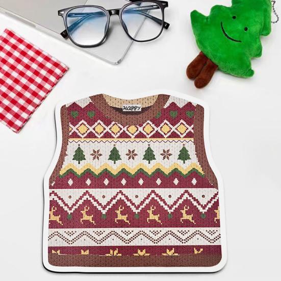 Вязаный свитер принт коврик для мыши нескользящая основа водонепроницаемый дом офис игровой компьютер ноутбук коврик для мыши настольный коврик аксессуары для ПК