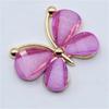10pcs Cute Butterfly Alloy Jewelry Accessories Stained Glass Costume Decoration Metal Buttons