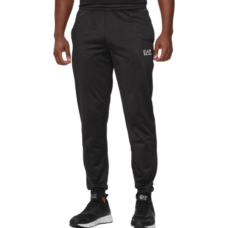 Emporio Armani EA7 Спортивный костюм мужской с принтом из букв, приталенный, повседневный, Черный 8NPV65-PJHCZ-1200