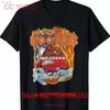 Hooters Adult Classic Fit Racing Flames T Shirt Vintage Comfortable Designer Clothes Slightly Top For Everyday Wear