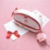 Bear Cute Pencil Bag Smile Cherry Double Layer Pen Pouch Cartoon Pencil Case  Girl