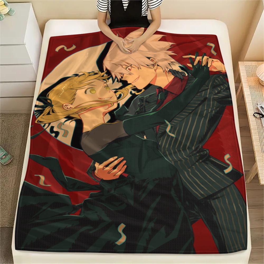 1PC Soul Eater Print Flannel Blanket, High quality Comfortable for All Seasons, Home Decor, Warmth and Comfort, Perfect for Christmas Gifts172