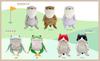 Shinada Global Mochi Series Mochi Neko Hachiware Чехол для гольфа и кукла-марионетка 22 x 14 x 39 см Чехол для гольфа и кукла-марионетка в виде кошки MONE-0420GH