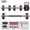 WEZHO Adjustable Dumbbell Set with Barbell Connector