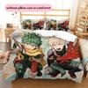 My Hero Academia Deku & Bakugo Duvet Cover & Pillowcases, MHA Fan Bedroom Bedding, Perfect Gift.chl