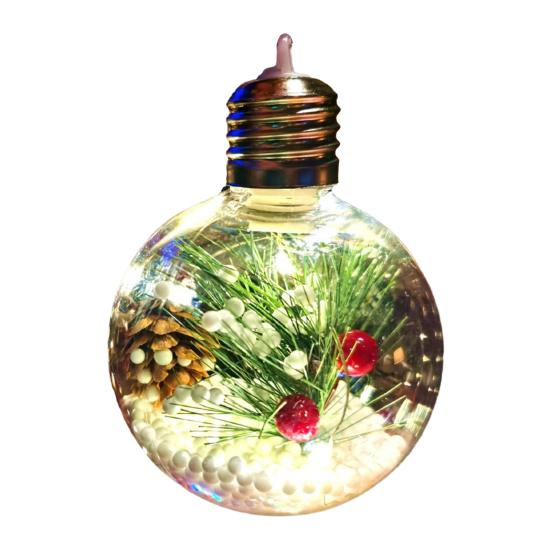 Рождественское украшение LED световые шары мягкое окружающее свечение небьющийся ПВХ праздничные огни праздничный светящийся шар