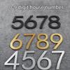 0-9 Цифры Наклейка с номером дома 3D Самоклеящаяся Табличка на дверь Знак для улицы Почтовый ящик Отель Квартира Комната Адресная табличка Домашний декор