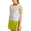 Fila Легкая женская футболка поло с коротким рукавом, повседневная, цветной блок, из серии Athletics Tennis, флуоресцентно-зеленая A11W523401F-LG
