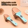 Мерная ложка для корма для домашних животных Регулируемая мерная кружка для корма для домашних животных с управлением Многофункциональная кухонная ложка для муки, кофе, сахара