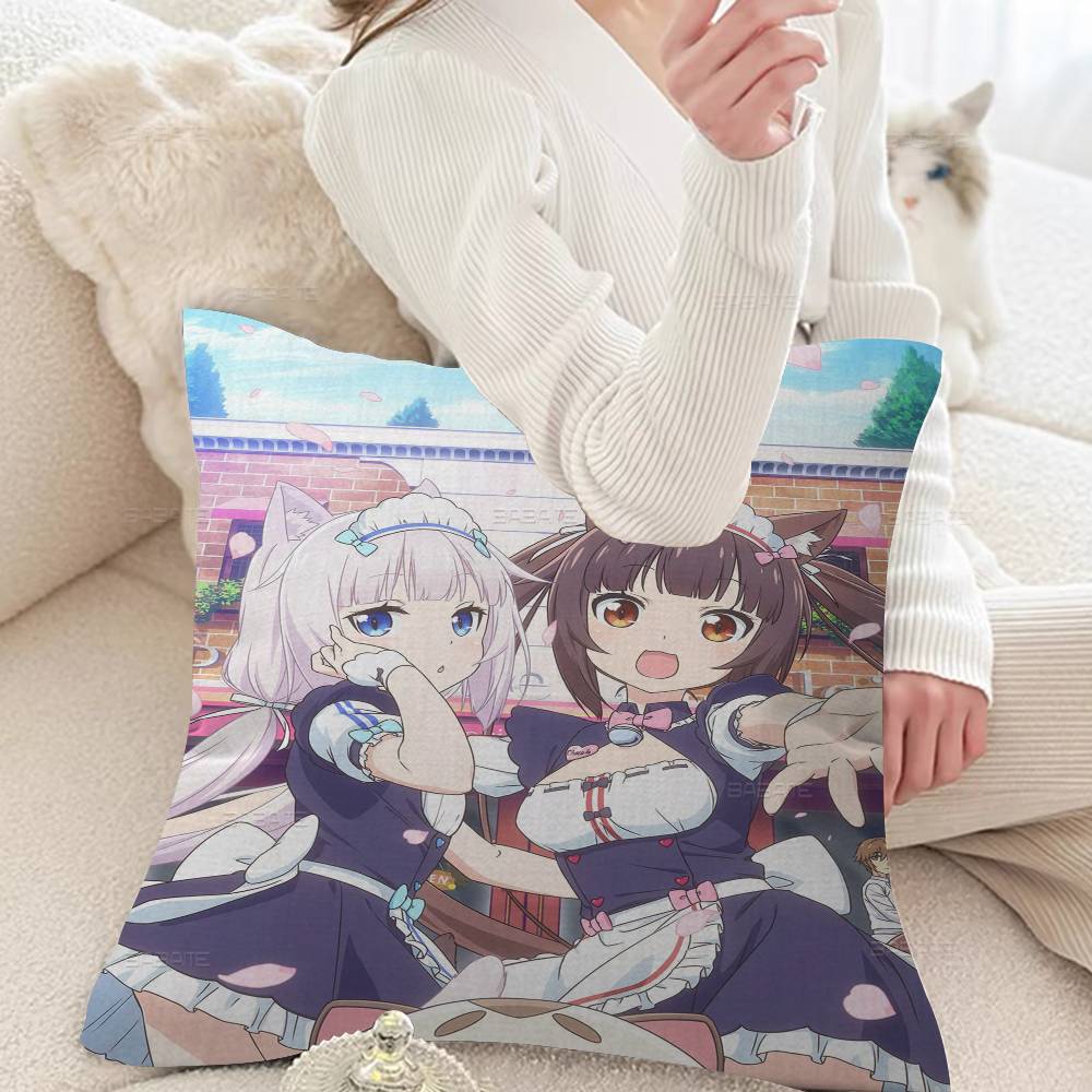Anime Nekopara Cushion Cover Decorative Pillow Sofa Home Decor Case Pillow Cases