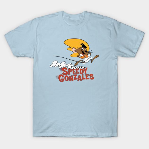 Asian Size Men Print T-shirt Speedy Gonzales - Slowpoke Rodriguez No-Cut Heat Transfer Print Cotton Tshirt