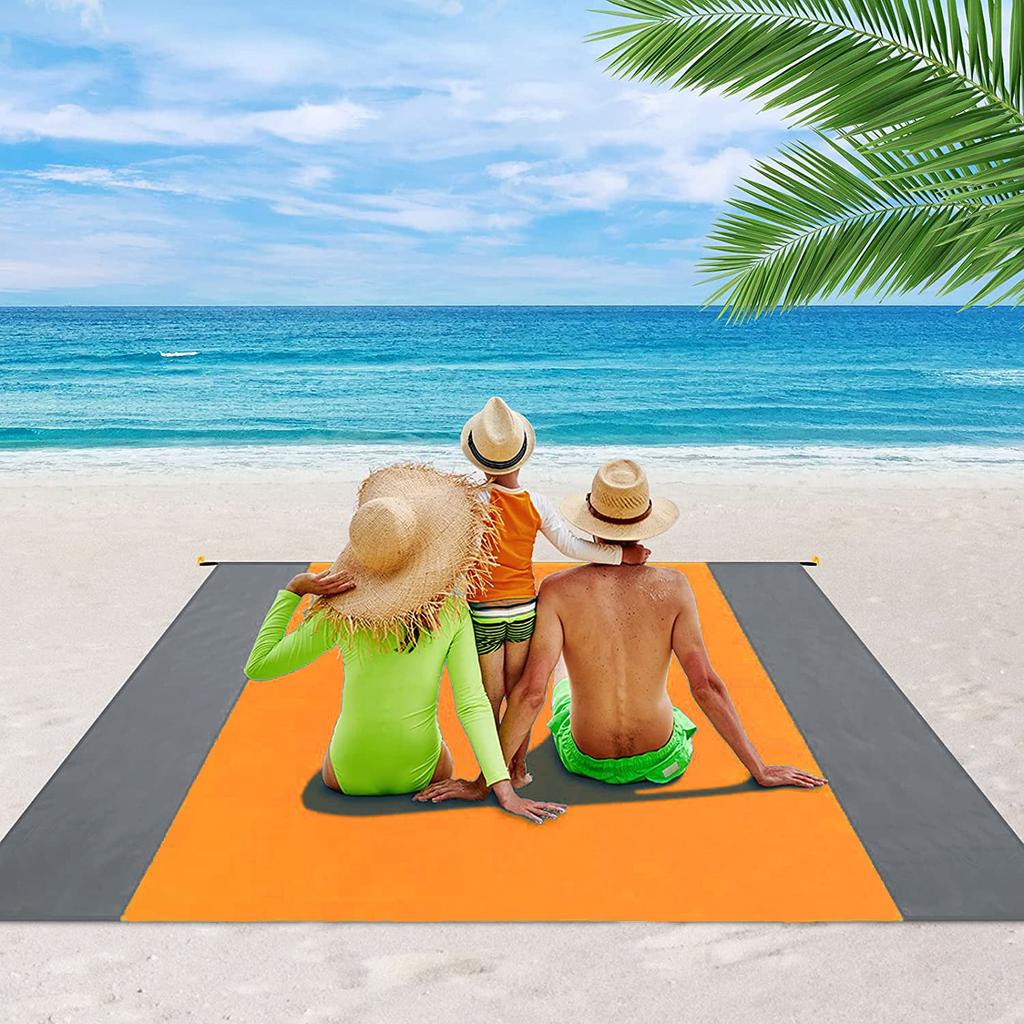 Waterproof Beach Blanket Outdoor Lightweight Picnic Portable for Camping Travel Hiking Sports Pocket Mat Beach Mat Blanket Folding Sand Beach Towel