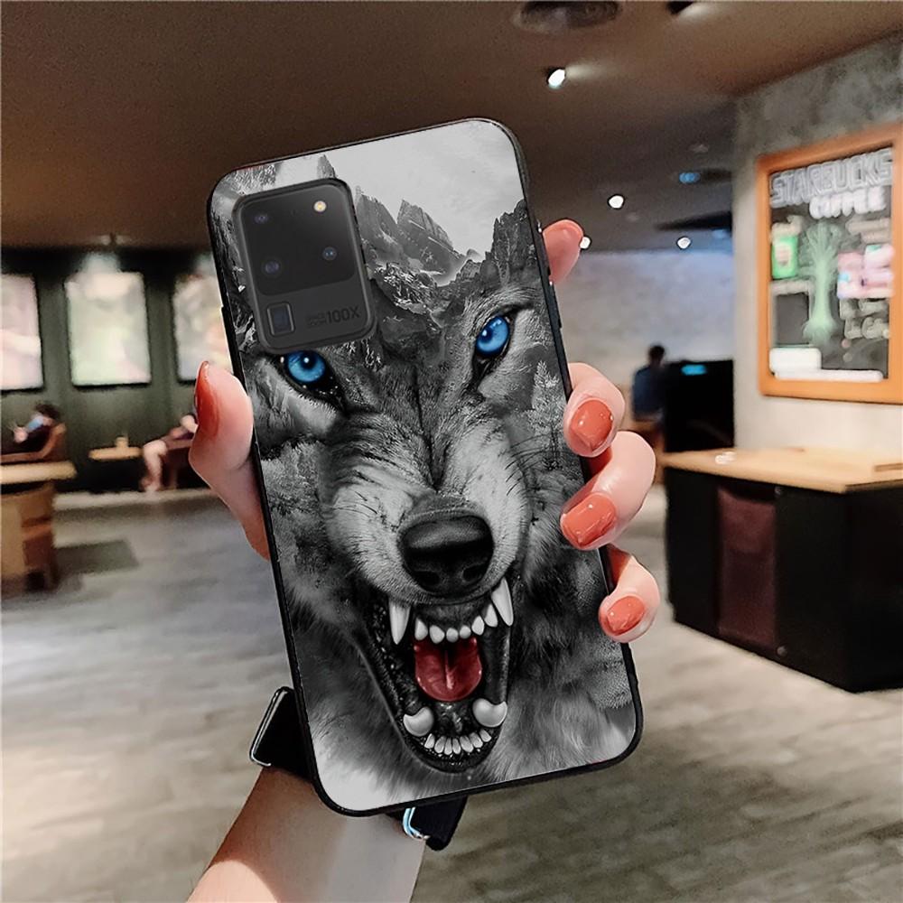 Чехол для телефона с изображением животных Волк Лев Тигр Для Samsung S 9 10 20 21 22 23 30 23plus lite Ultra FE S10lite Fundas