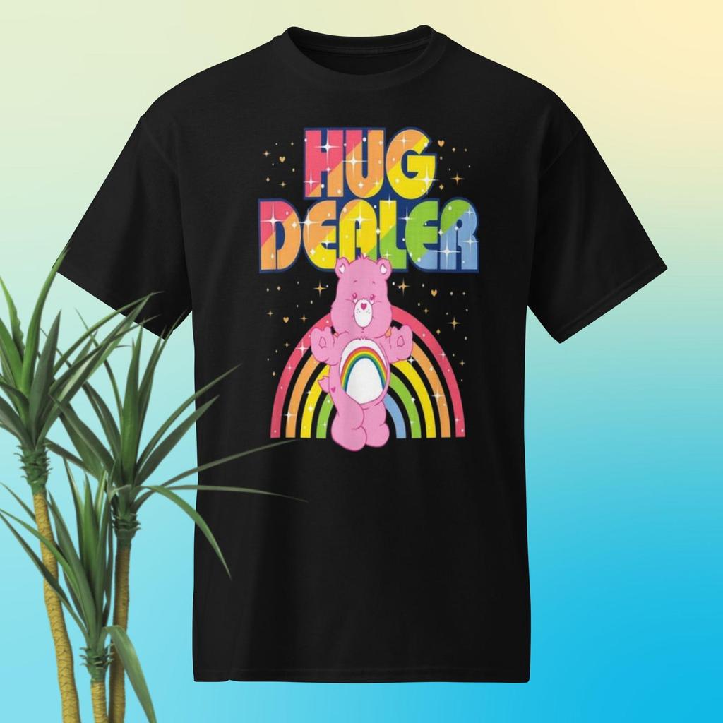 Hug Dealer T-Shirt and kids tshirt: Care Bear Rainbow Graphic Tee (50/50 Cotton/Polyester)