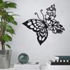 Black Metal Wall Art Birds on Branch Silhouette Wall Sculpture Hanging Sign Decor for Office Home Garden Bedroom Living Room