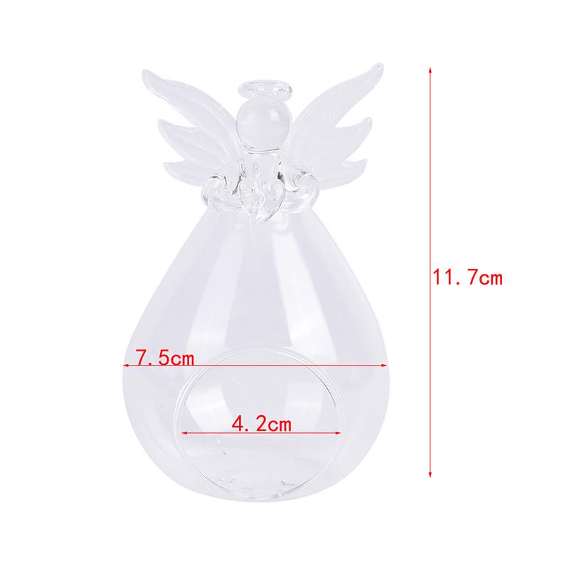 Angel Glass Tea Light Candle Holder Home Party Decor Candlestick Storage Holders