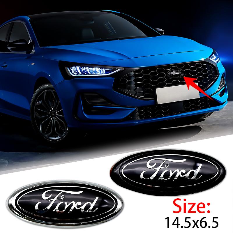 1Pc For Ford Mondeo Focus Fusion MK2 MK4 F150 F250 Emblem 14.5cm Car Front Head Hood Bonnet Logo Rear Trunk Badge Sticker CVU1
