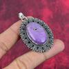 Purpurite Pendant, 925 Solid Sterling Silver Jewelry, Gemstone Pendant, Gift For Her Handmade Dainty Jewelry