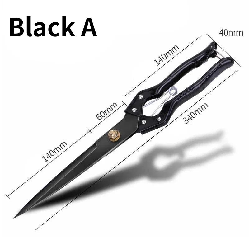 Ножницы для шерсти Ножницы из высокоуглеродистой стали Многофункциональные профессиональные рабочие инструменты для ухода за домашними животными Экономящая труд конструкция пружины