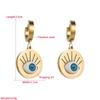 Women's Drop Earrings Titanium Steel Devil Eye Earrings Small Premium Earrings