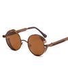New Round Metal Sunglasses Steampunk Men Women Fashion Glasses Brand Designer Retro Vintage Sun Glasses Uv400