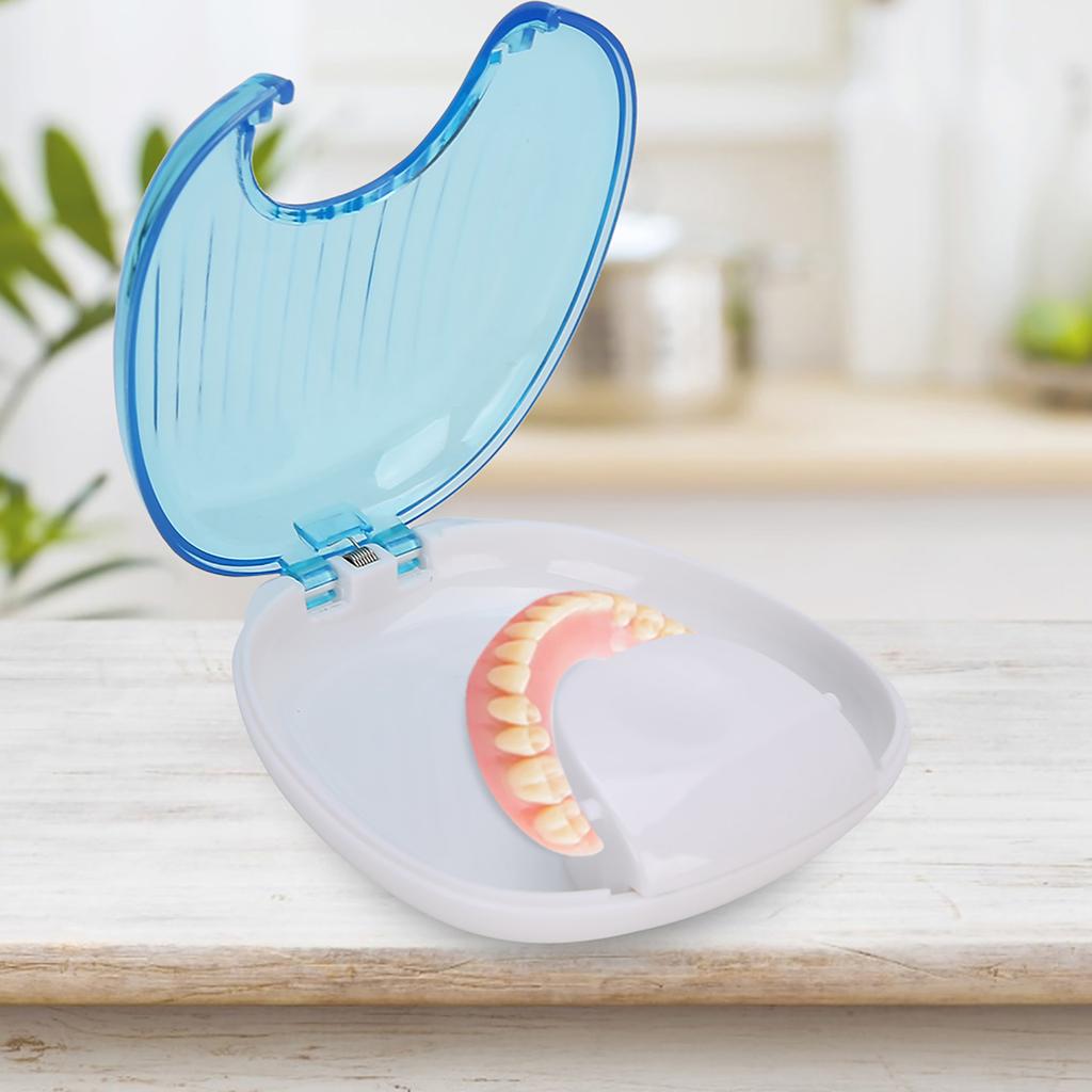 Orthodontic Retainer Case Portable Waterproof Mouthpiece Denture Box Container