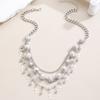 3Pcs/Set Women Jewelry Set Rhinestones Inlaid Imitation Pearls Charm Necklace Drop Earrings Bracelet Set Dating Commuting Jewelry