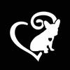 Виниловая наклейка с изображением французского бульдога Frenchie Love Heart, автомобильная клейкая наклейка
