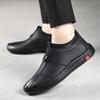 Autumn Winter New Designer Leather Shoes for Men Casual Brushed Warm Loafers Shoes Men Fashion Male Shoe
