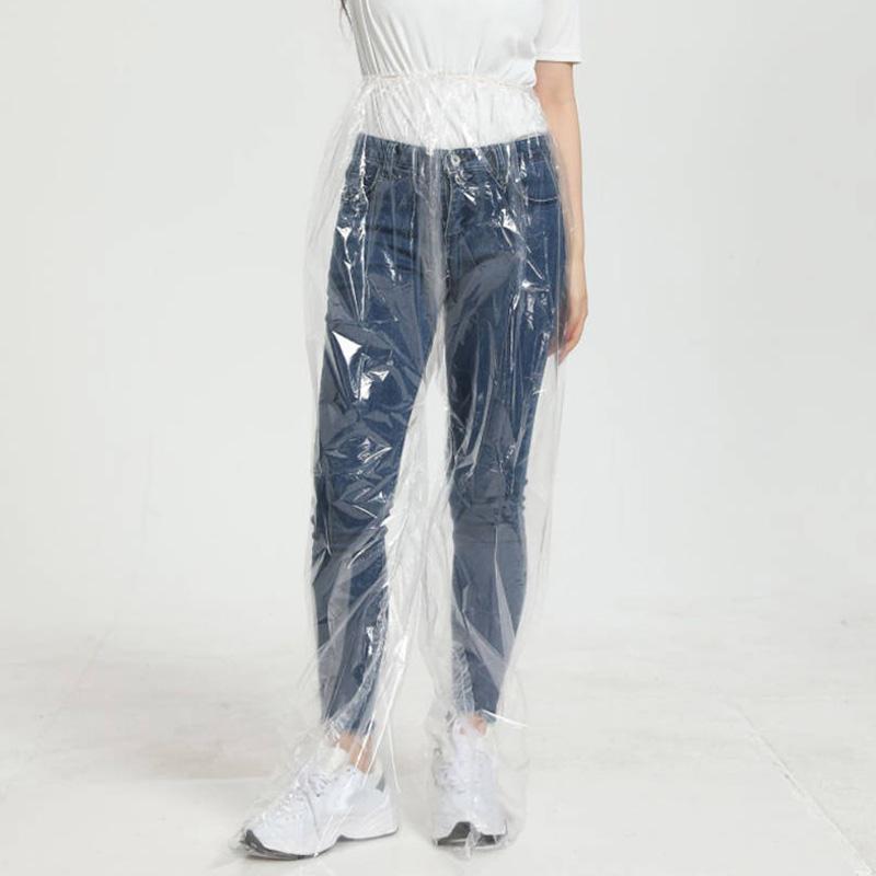 1PC Pack Foot Outdoor Travel Waterproof Rainpants Clear Raincoat Disposable Supplies Rain Pants
