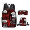 Student Deadpool 3pcs School Bag Backpack Lunch Bags Pencil Case Kids Gifts